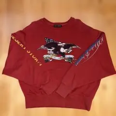RODEO CROWNS 赤 長袖 トレーナーフリーサイズ
