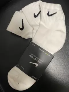 新品NIKEソックス3足セット白　ワンポイント靴下