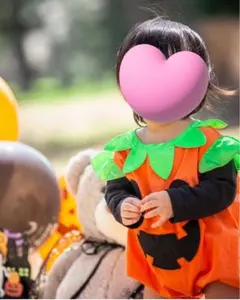ハロウィン　ロンパース　70cm 仮装　パンプキン