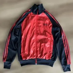 ★美品　アディダストラックジャケット ナイロン 00s M 赤×黒3ラインのサムネイル