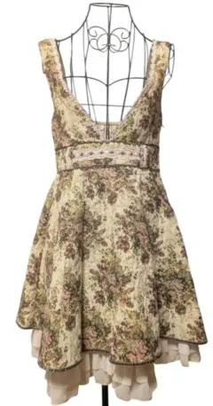 axes femme ゴブランジャンドレ Mサイズ ベージュ 秋冬