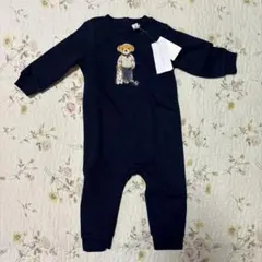 【新品】Ralph Laurenポロベア裏起毛ロンパース　カバーオール9M