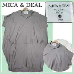 ✨美品✨MICA&DEAL レーヨン100％ フレンチスリーブ ワンピースのサムネイル