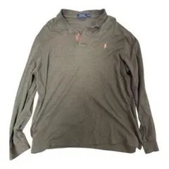 Polo Ralph Lauren グレー 長袖ポロシャツ M