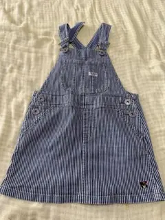 ミキハウスDOUBLE B ジャンバースカート ストライプ