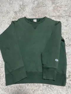 Champion ダークグリーン Vネックスウェット L