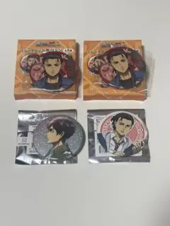 進撃の巨人　エレン　缶バッジ　4個セット