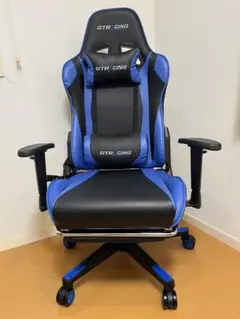 GTRACING ゲーミングチェア 青と黒