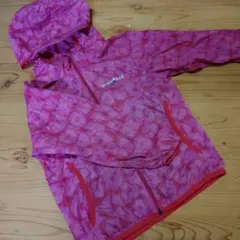 mont-bell Kid's 100 ピンク花柄ジャケット　ウインドブレーカー