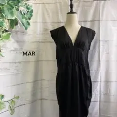 メーア　MAR　ノースリーブ　ワンピース　チュニック　ゆったり感　ブラック