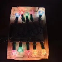 【希少】クリスマスツリー 電飾 10球 コロナ産業 昭和レトロ　箱有り