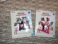 ディズニー 一番くじ H賞 チャームミッキーとミニー 2種セットのサムネイル