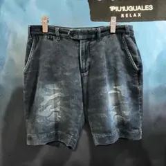 "1PIU1UGUALE3 RELAX"カモフラデニムスウェット ショートパンツのサムネイル