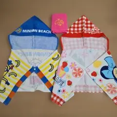 フード付きバスタオル ミニオン ミニーちゃん プール お風呂
