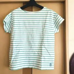 美品FORK&SPOON ボーダーTシャツ グリーンサイズONEのサムネイル