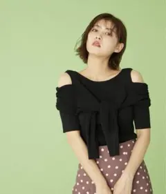 JILLSTUART 肩あきニット