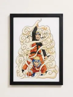 NARUTO展 ナルト サスケ【終末の谷】 クリアポスター 未開封 美品