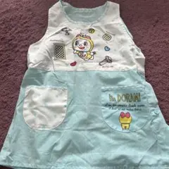 水色キャラクターエプロン