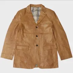 BURBERRY BLACK LABEL レザー テーラードジャケット