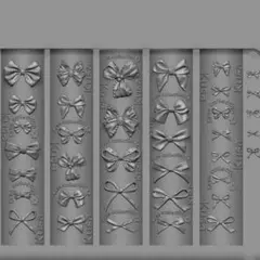 リボンネイルシリコンモールドリボン型シリコンモールド 7種類