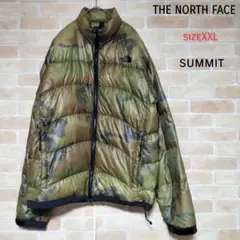 ノースフェイス サミットシリーズ アコンカグアダウンジャケット カモフラ XXL