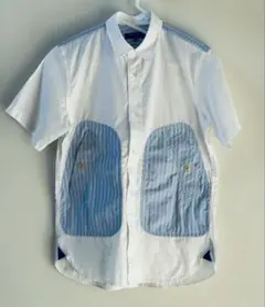 COMME des GARCONS HOMME 半袖シャツ パッチワークXS