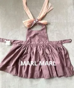 リボン付きピンクエプロン　MARLMARL