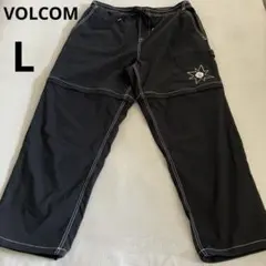 【美品】VOLCOM 2way ナイロンパンツ カーゴパンツ L ブラック