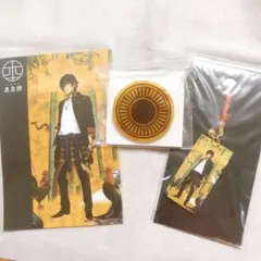 刀剣乱舞 大倶利伽羅 根付ストラップ べっ甲風バッジ ポストカード