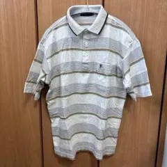 ボーダー ポロシャツ メンズ トップス 日本製　綿100%