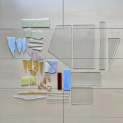 ステンドグラス用　ガラス端材