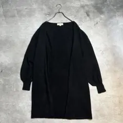 B:MINGbyBEAMS フォックス　アンゴラ　ロングカーディガン ブラック