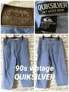 ビンテージ　90s QUIKSILVER メンズXXL W36 ペインターパンツのサムネイル