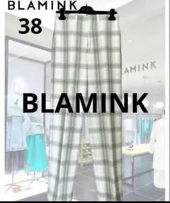 最終値下げBLAMINK チェック パンツ ブラミンク36 ブラミンク blamink36スラックス - メルカリ