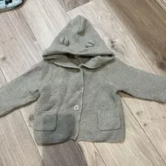 ベビーgap クマさん耳　ニットカーディガン