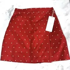 新品　EIMY GOLF EM heart pattern ラップスカート 赤Sのサムネイル