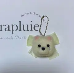 涙がポロリ　ポメラニアン　犬　羊毛フェルトキーホルダー　ハンドメイド品