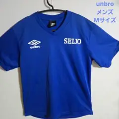 umbro SEIJO VネックTシャツ 青メンズMサイズ