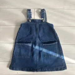 美品！デニムブルー ジャンバースカート