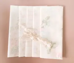 カットクロス５枚セット　パッチワークキルト　レース　タナローン　生地　こうの早苗