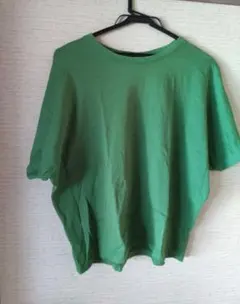 ユニクロ　レディース　綿半袖ドルマンTシャツ 　Ｌサイズ グリーン