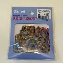 正規品　フレークステッカー　スティッチ