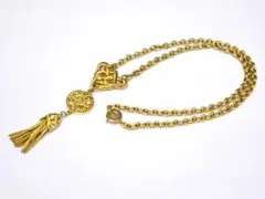 ソニアリキエル　ヴィンテージ　タッセルメダリオン　ロングネックレス　43646 ソニアリキエル ヴィンテージ タッセルメダリオン ロングネックレス