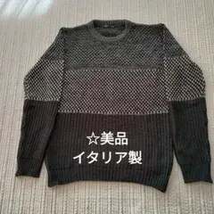 ☆美品　イタリア製クルーネックセーター　Lサイズ