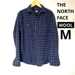 THE NORTH FACE WOOL混 Mサイズ ノースフェイス ネルシャツ