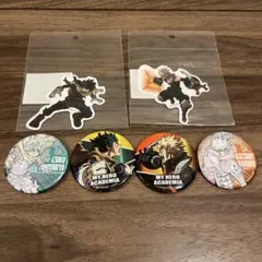 僕のヒーローアカデミア 緑谷 爆豪 缶バッジ ステッカーセット