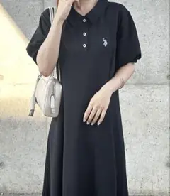 U.S. POLO ASSN.のポロ衿ワンピース　Lサイズ