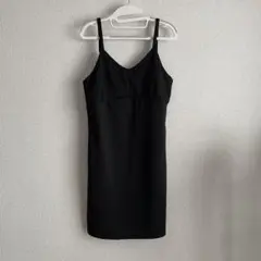 ブラック ミニワンピース