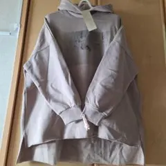 新品 サマンサモスモス SM2 裏起毛 プリント フード付きプルオーバーゆったり