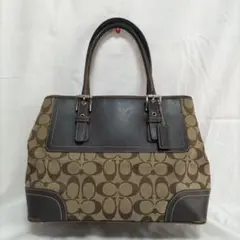 Coach ハンドバッグ ブラウン ベージュ